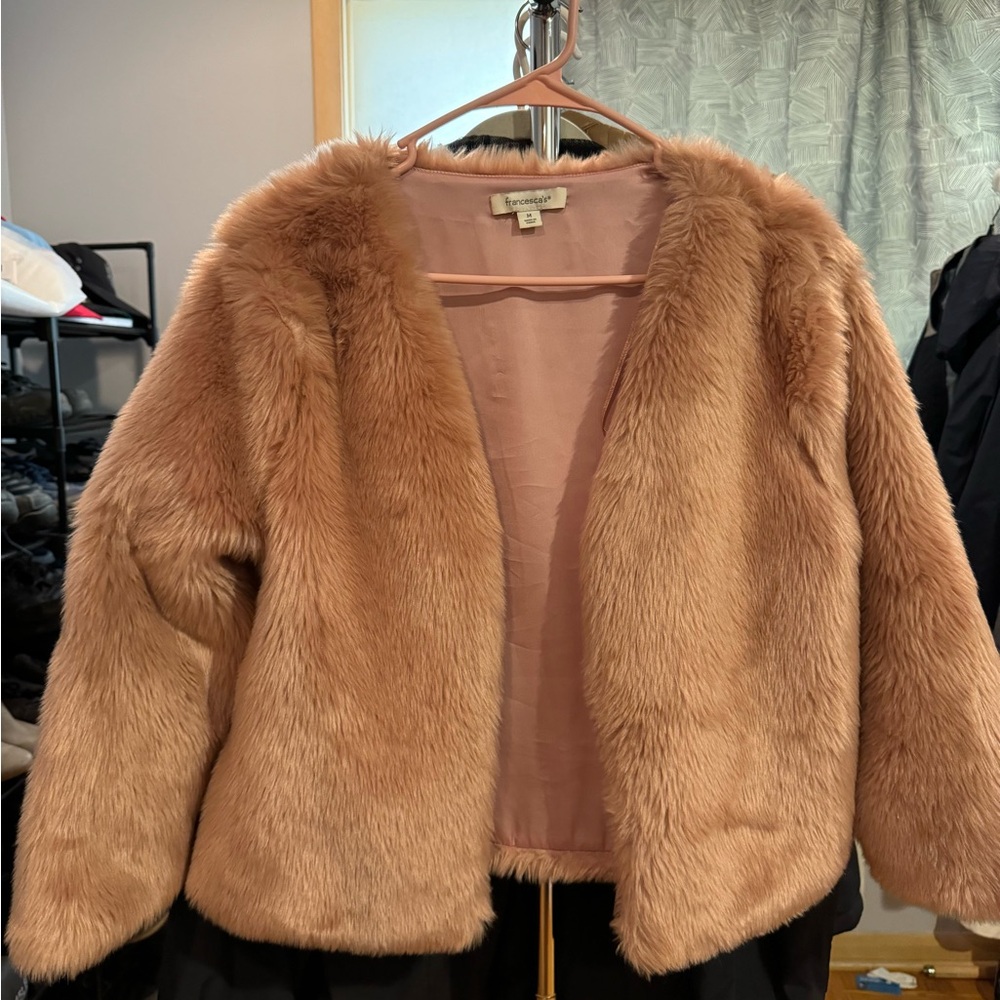 Francesca’s Faux Fur Jacket